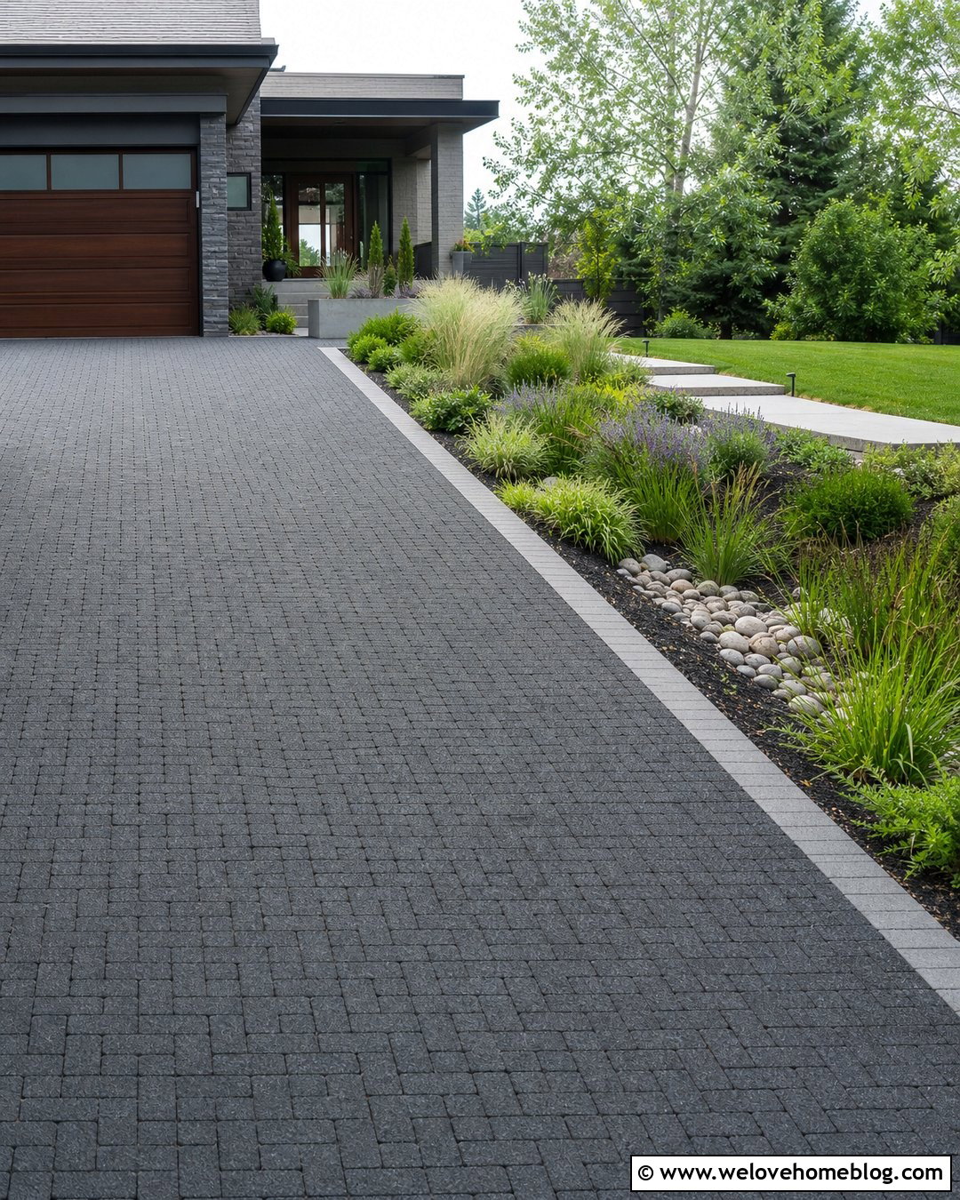 Permeable Driveway Swale And Berm - 20 driveway berm ideas