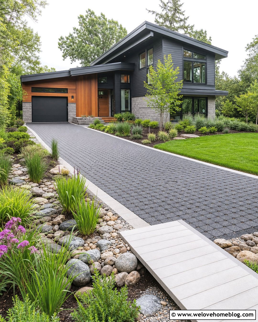 25 Landscaping by Driveway Ideas That Add Color and Charm