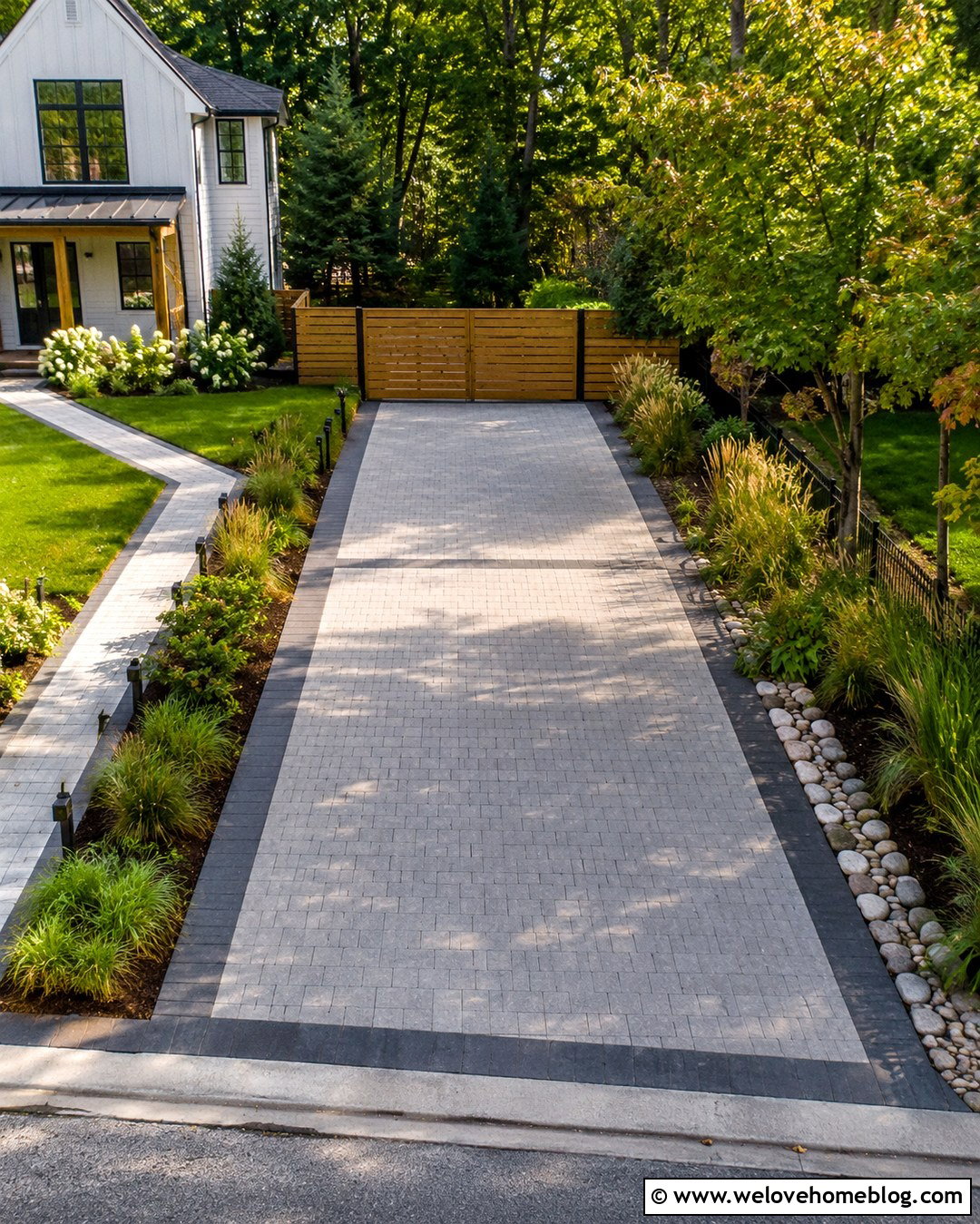 Permeable Paver Backyard Driveway - 20 Driveway In Backyard Ideas
