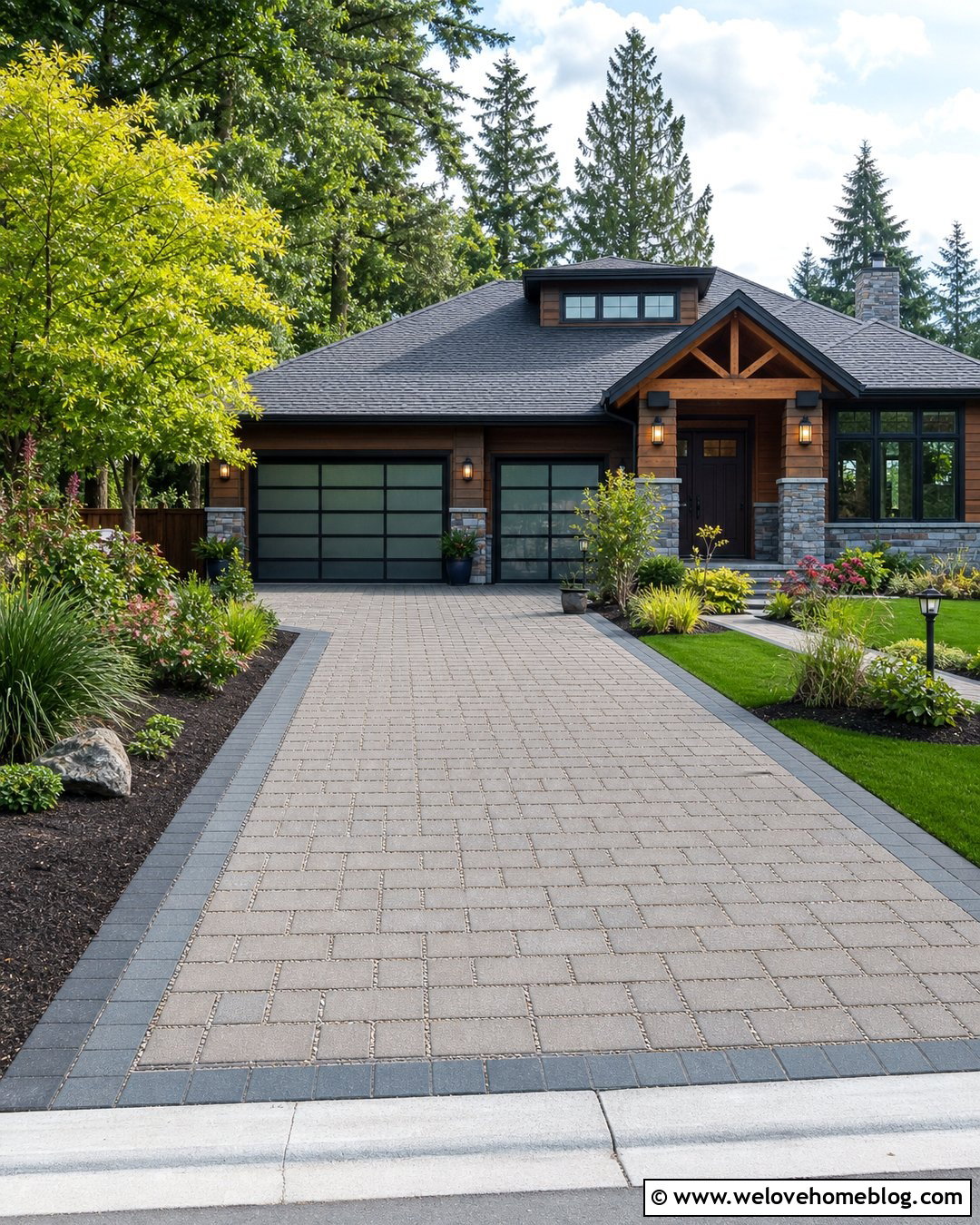 Permeable Paver Driveway - 35 paved driveway ideas