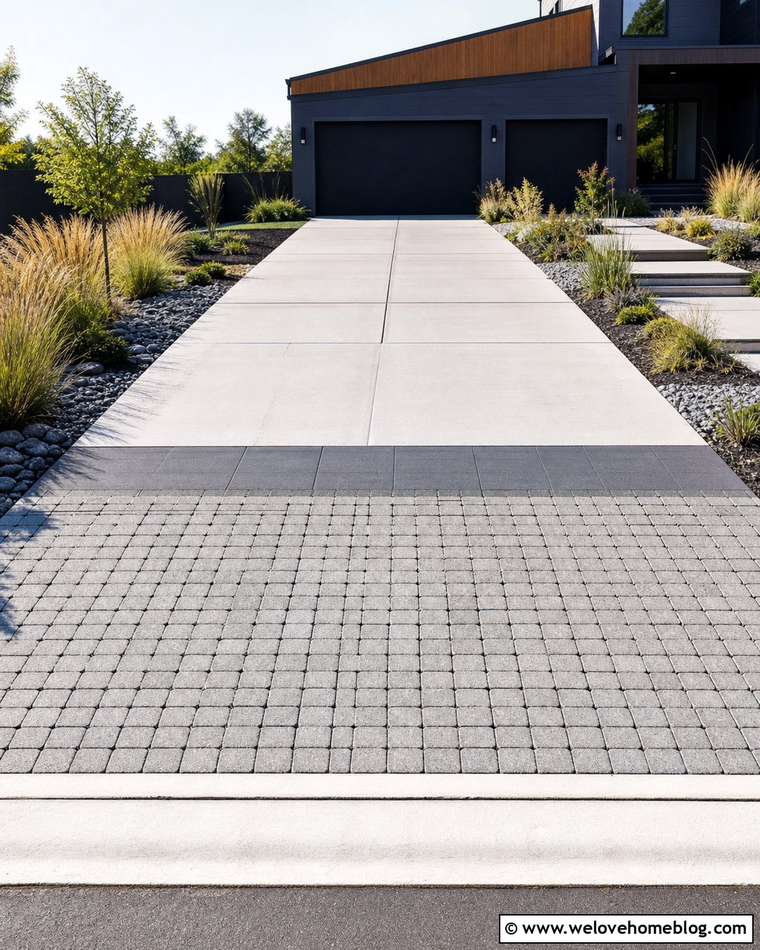 Permeable Paver Driveway Entrance - 20 Pavers At End Of Driveway Ideas