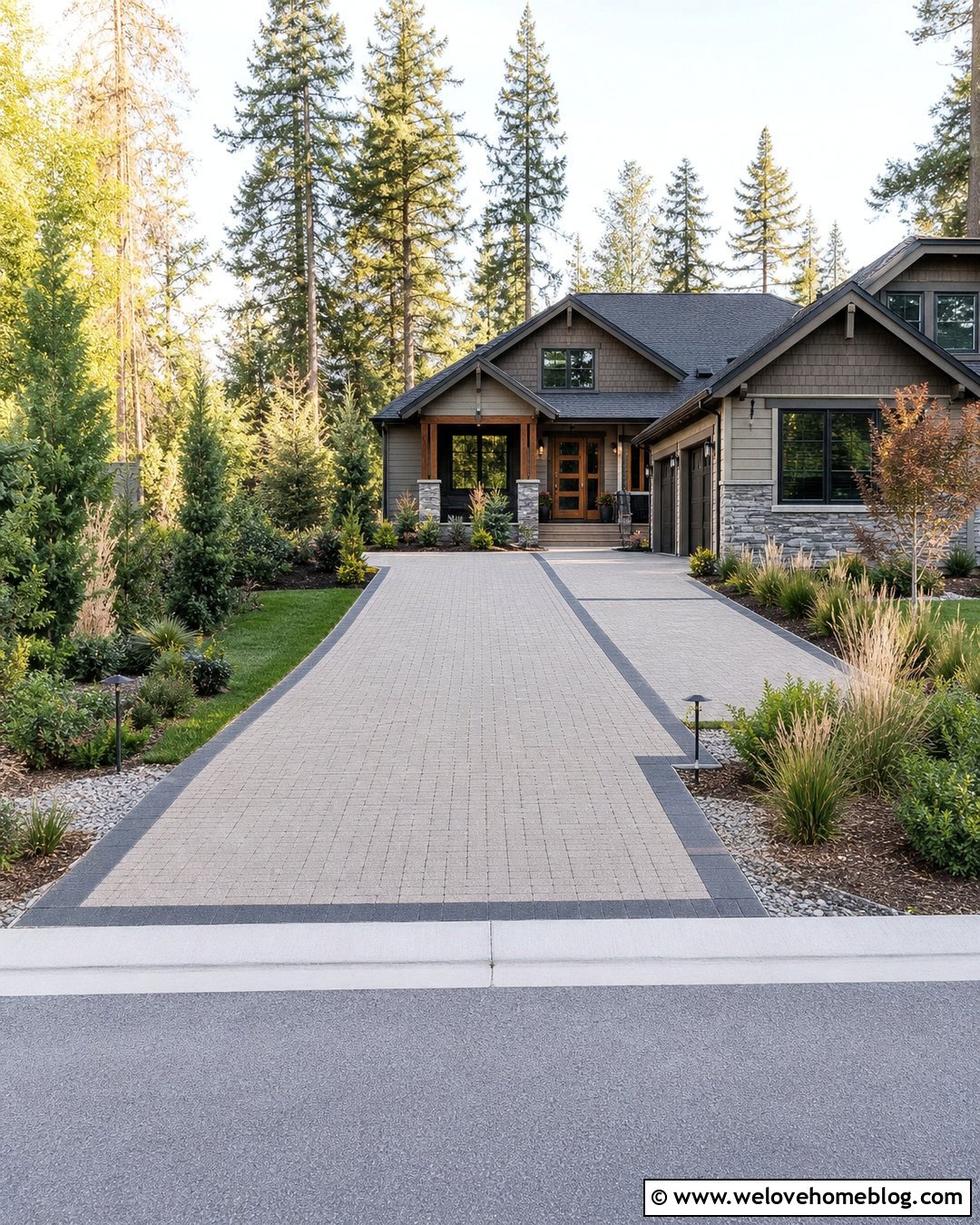 Permeable Paver Driveway Extension - 25 Expanding Driveway Ideas