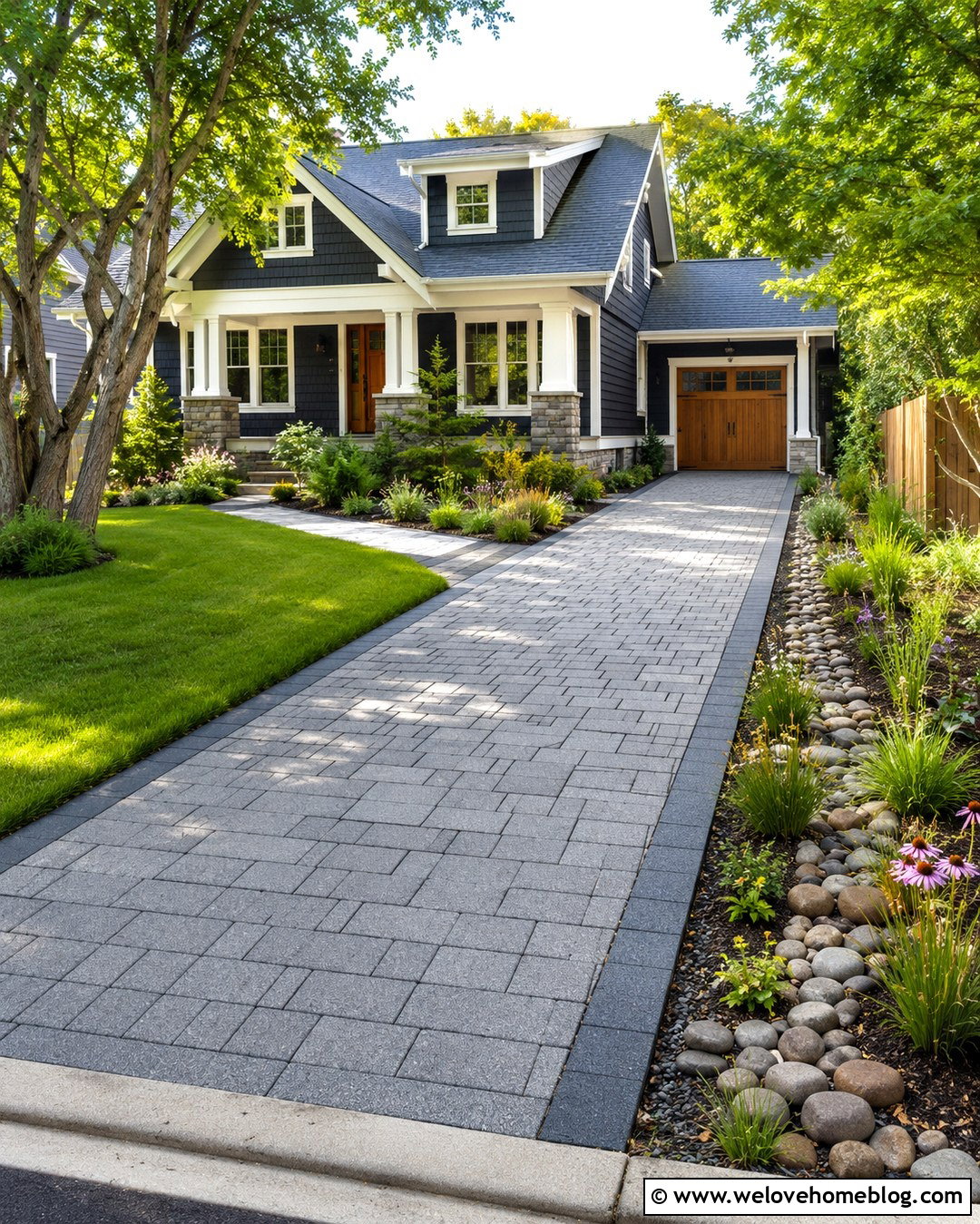 20 American Driveway Ideas for Timeless, Classic Curb Appeal