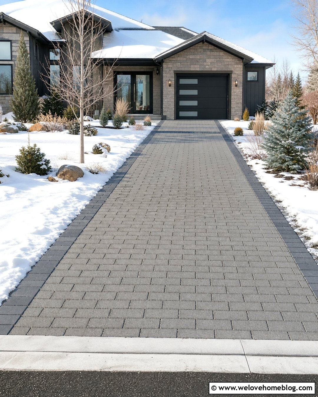 20 Snowy Driveway Ideas for Safer, Easier Winter Mornings