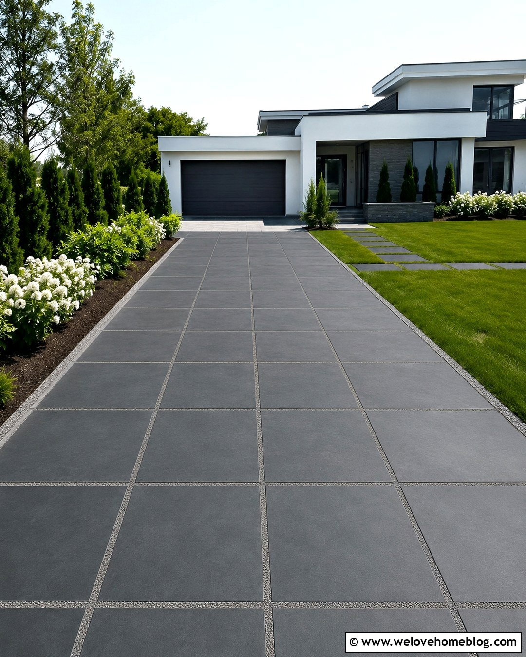 Permeable Porcelain Paver Driveway - 20 permeable driveway options ideas