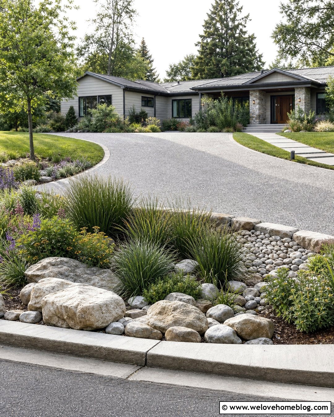 Permeable Resin Bound Driveway With Rain Garden - 20 resin bound driveway ideas