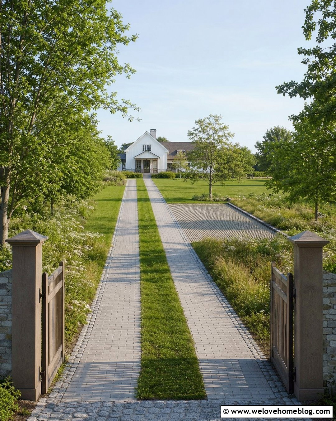 Permeable Ribbon Driveway - 20 permeable driveway design ideas