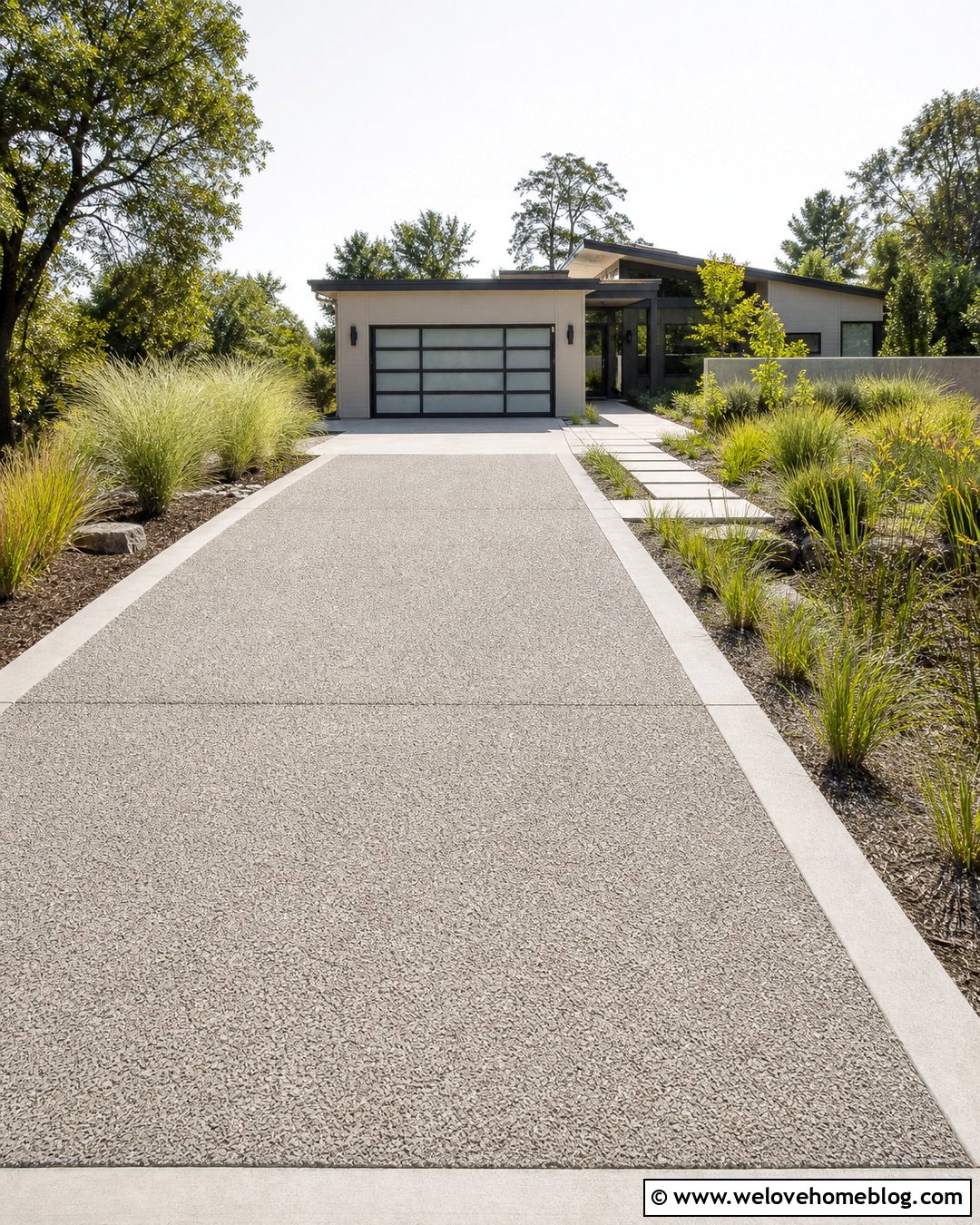 Pervious Concrete Driveway - 35 concrete driveways ideas