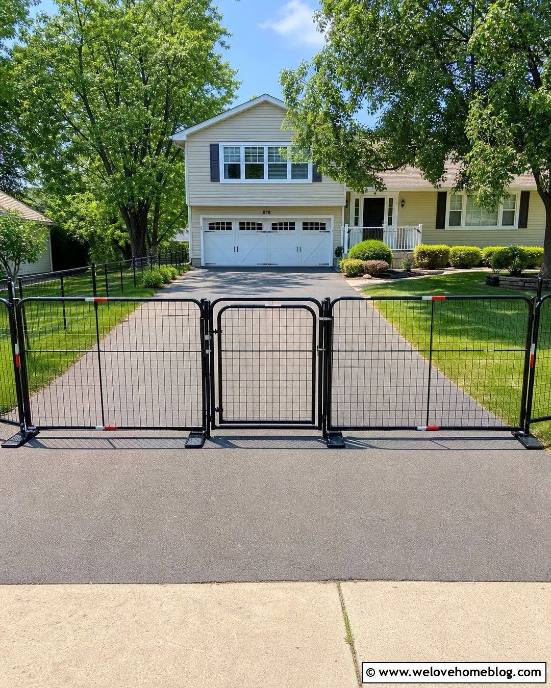 Pet Mesh Portable Driveway Gate - 20 portable driveway gate ideas