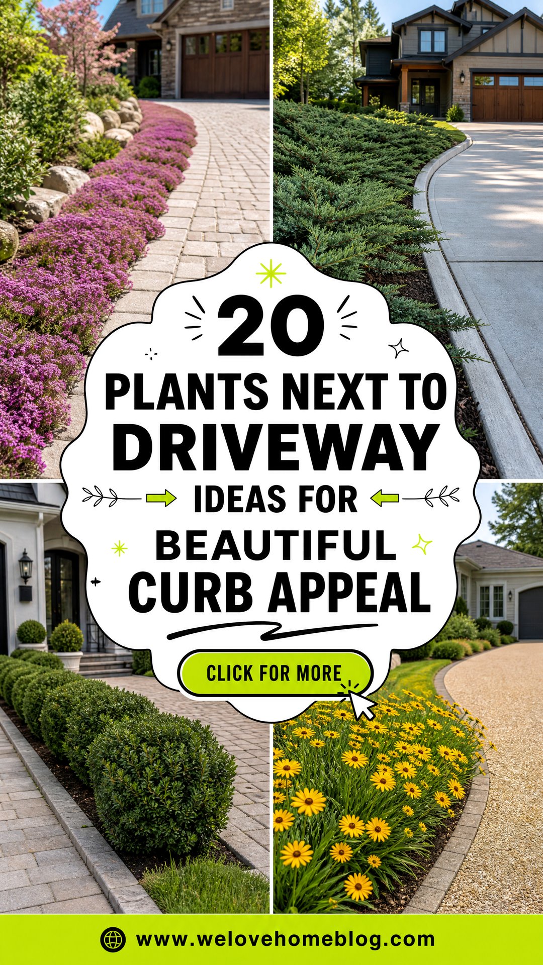 20 Plants Next to Driveway Ideas for Beautiful Curb Appeal - 20 Plants Next to Driveway Ideas for Beautiful Curb Appeal