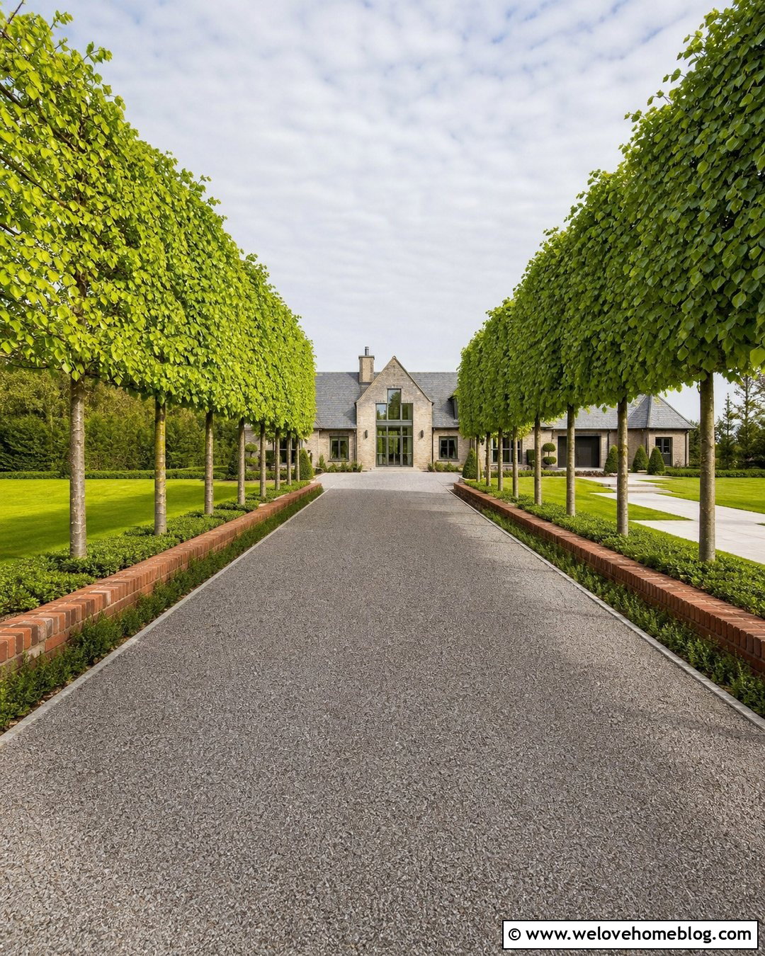 Pleached Linden Tree Driveway - 20 Linden Tree Driveway Ideas