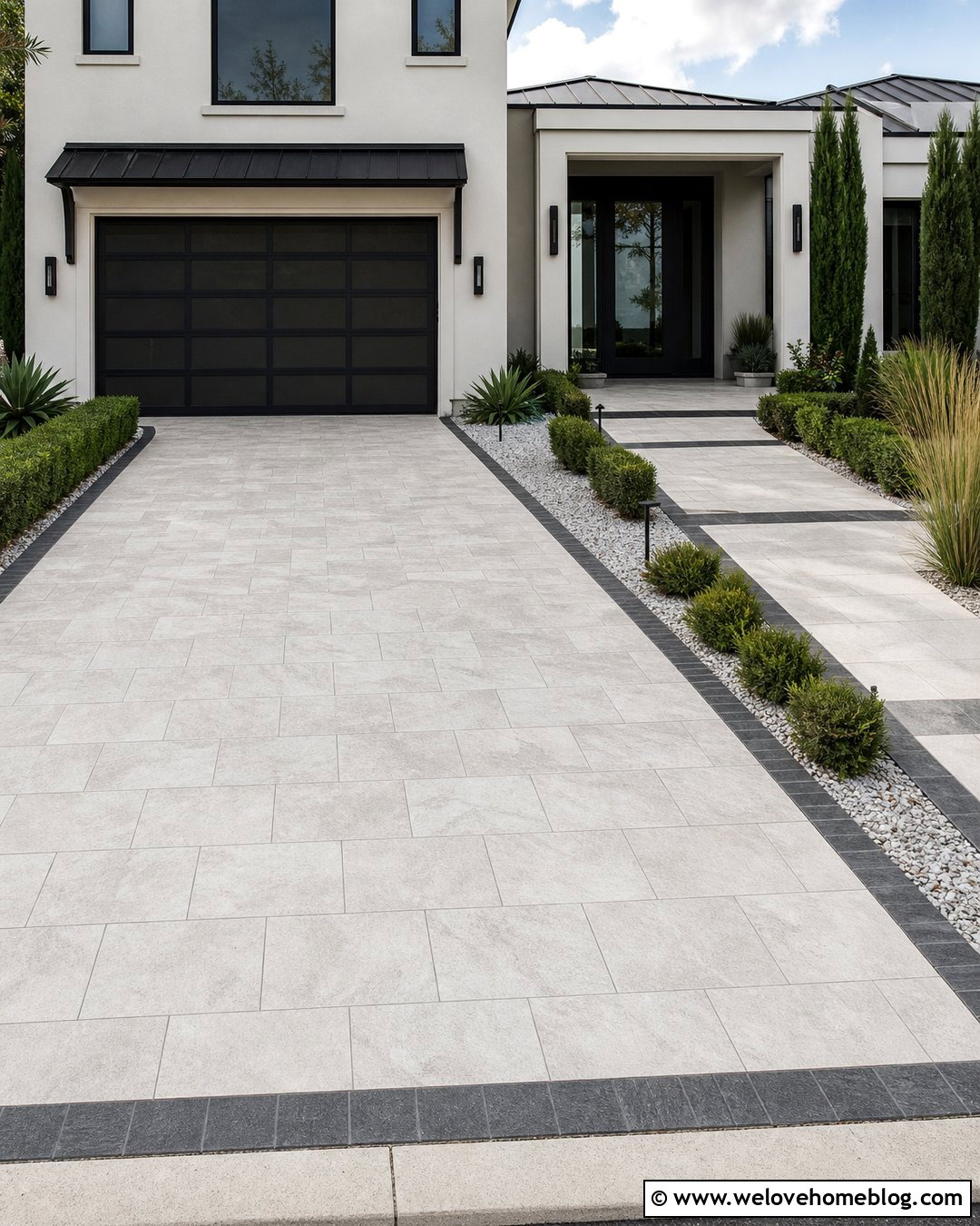 Porcelain Paver Driveway - 40 driveway pavers ideas