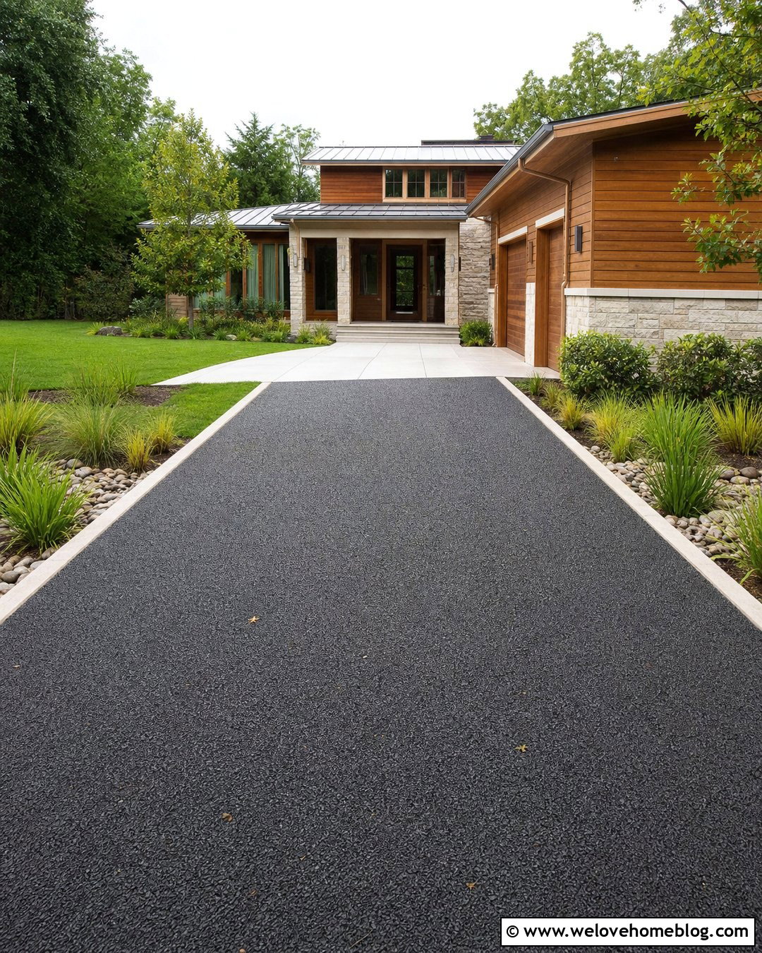 Porous Asphalt Driveway Flooring - 35 Driveway Flooring Ideas