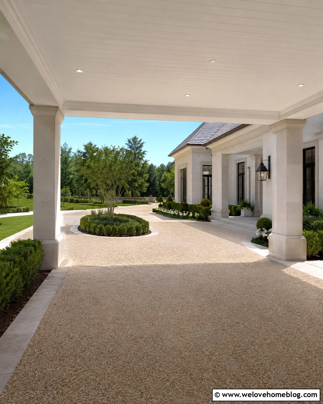 Porte Cochere Portico Driveway Entrance - 20 Portico Driveway Entrance Ideas
