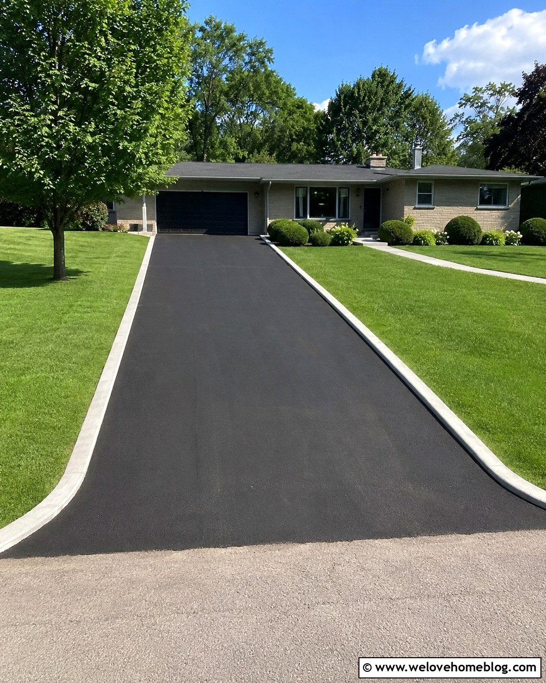 Poured Concrete Asphalt Driveway Edging - 20 asphalt driveway edging ideas