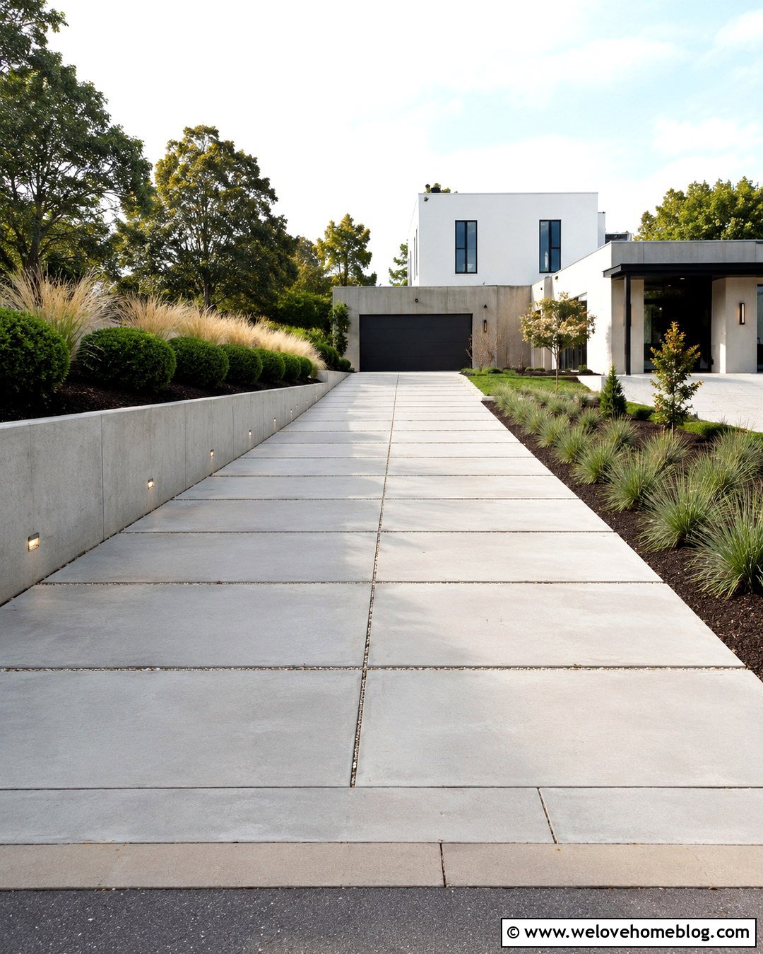 Poured Concrete Retaining Wall Beside Driveway - 20 Retaining Wall Beside Driveway Ideas