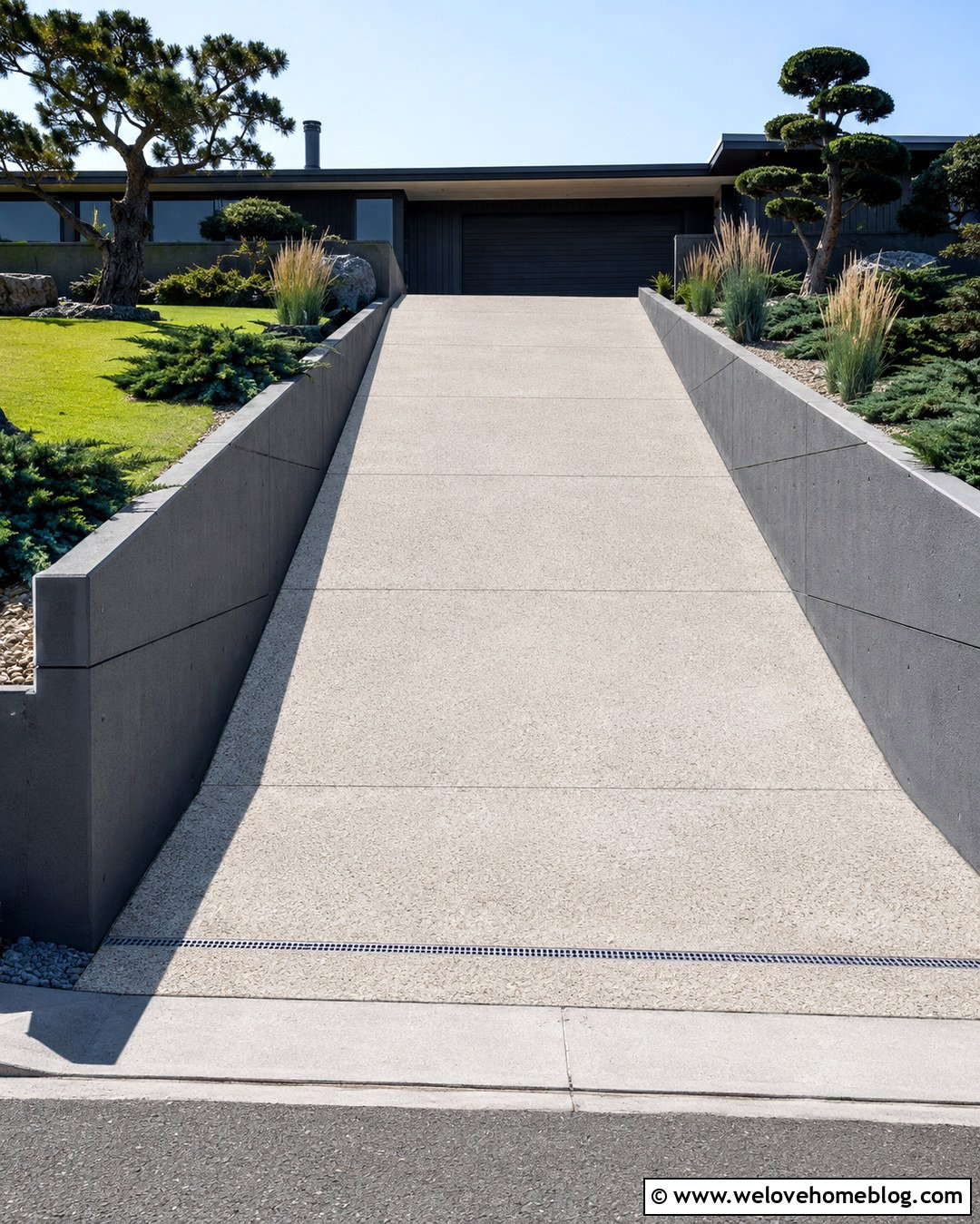 Precast Concrete Sloped Driveway Retaining Wall - 20 Sloped Driveway Retaining Wall Ideas