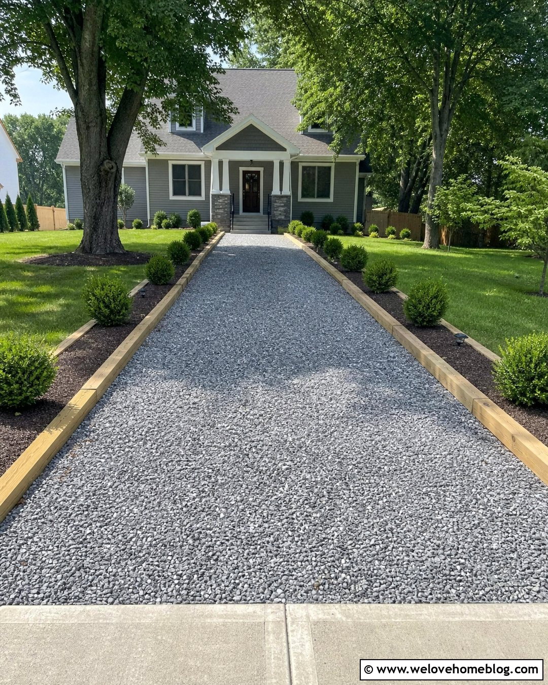 Pressure Treated Wood Edging For A Straight Gravel Driveway - 20 wood edging for gravel driveway ideas