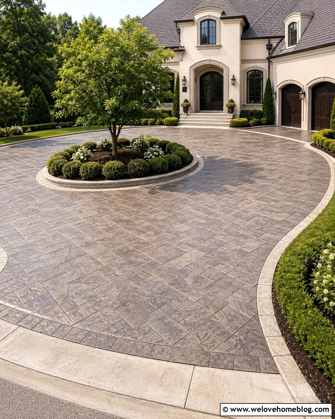 Pressure Washing a Stamped Concrete Driveway - 20 Pressure Washing Driveway Ideas