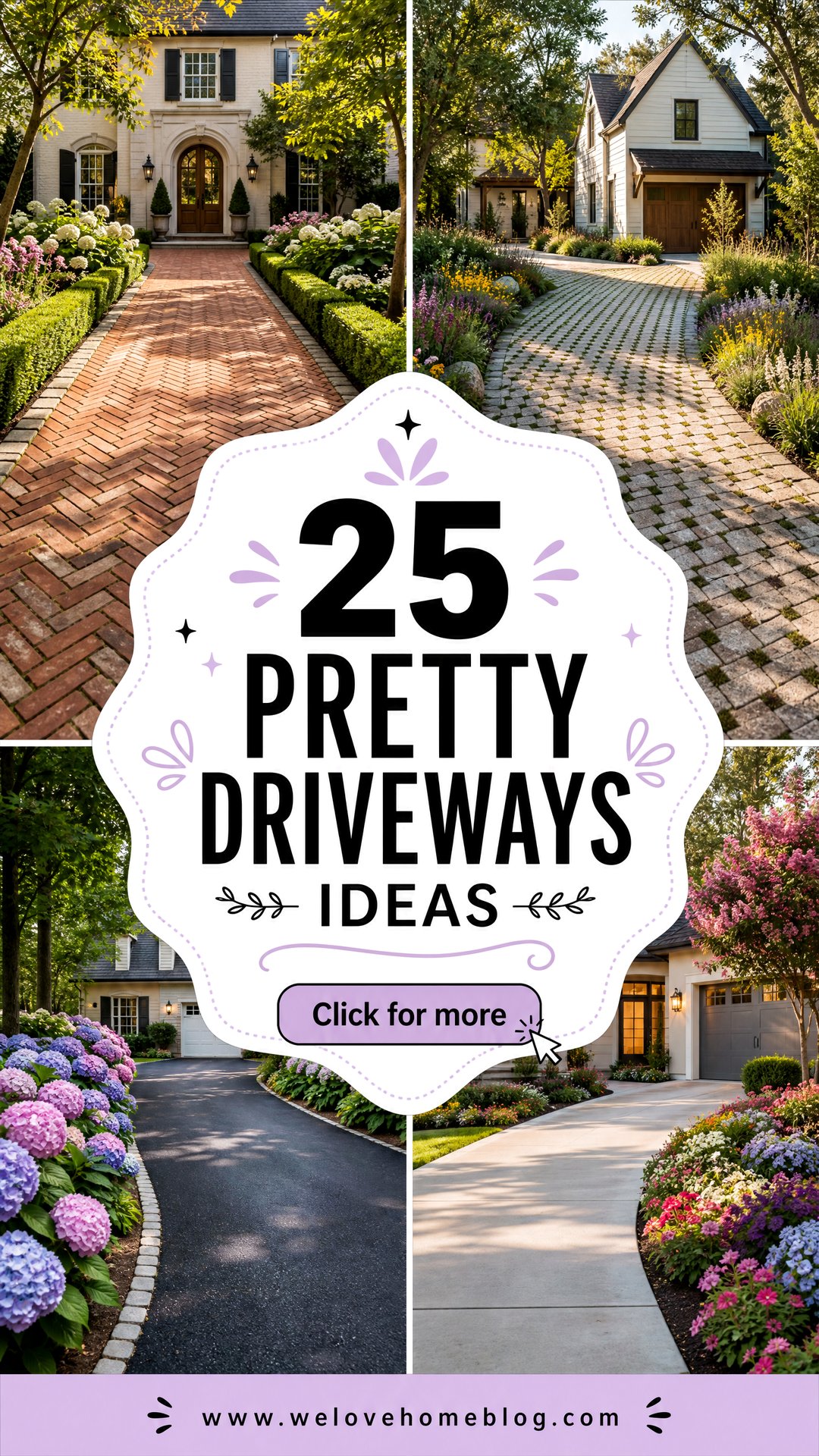 25 Pretty Driveways Ideas for Charming Photo-Worthy Curb Appeal - 25 Pretty Driveways Ideas for Charming, Photo-Worthy Curb Appeal