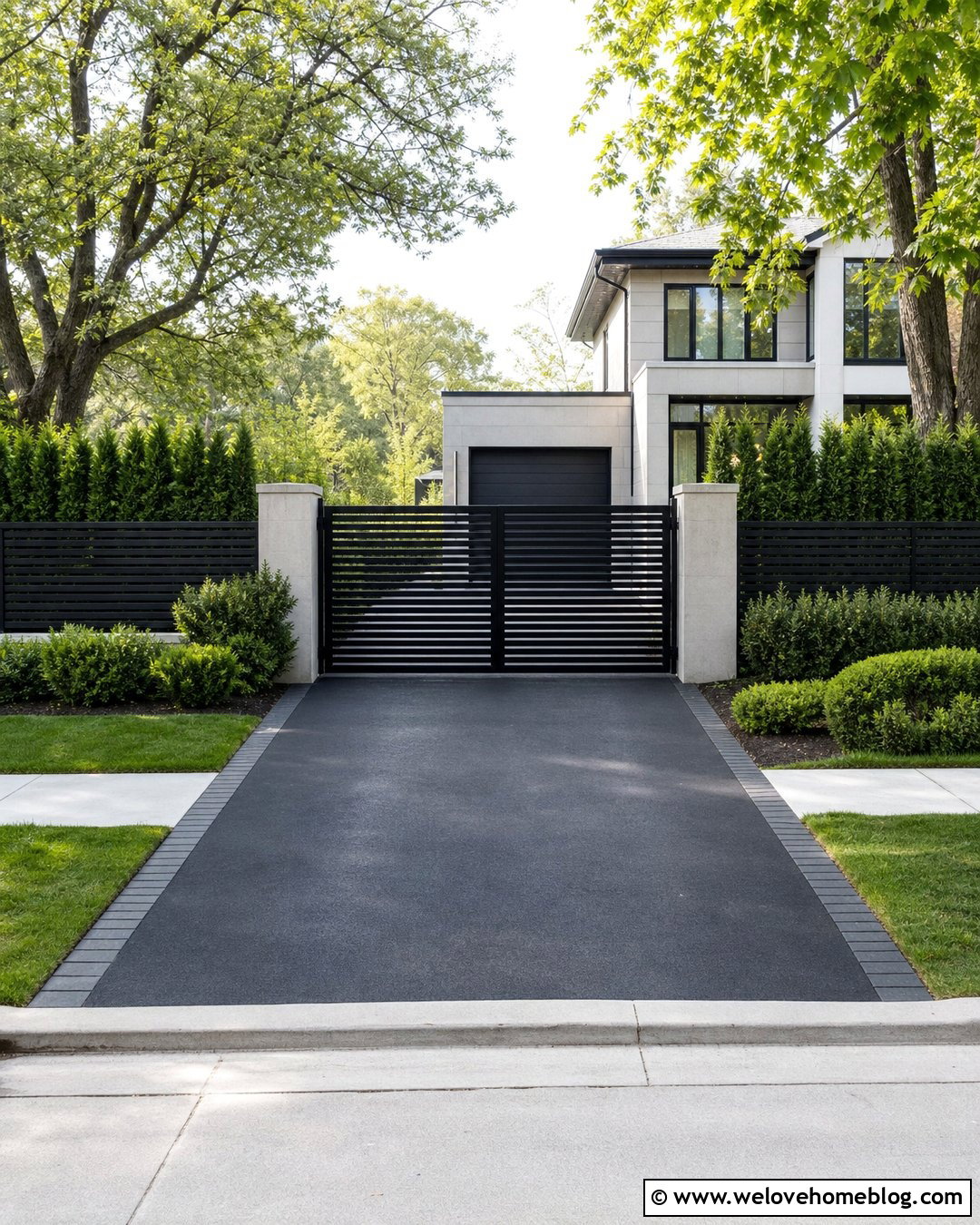 Privacy Horizontal Driveway Gate - 20 horizontal driveway gate ideas