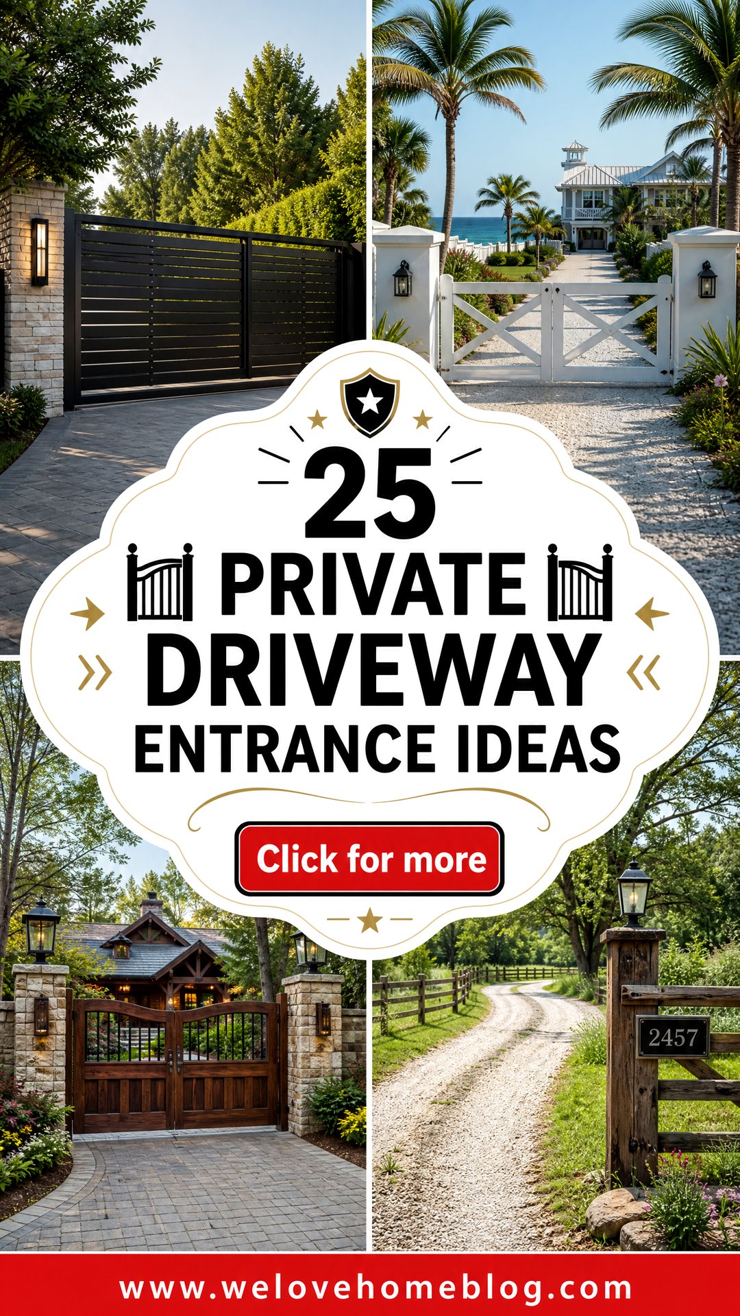 25 Private Driveway Entrance Ideas for a Secure Stylish Welcome - 25 Private Driveway Entrance Ideas for a Secure, Stylish Welcome