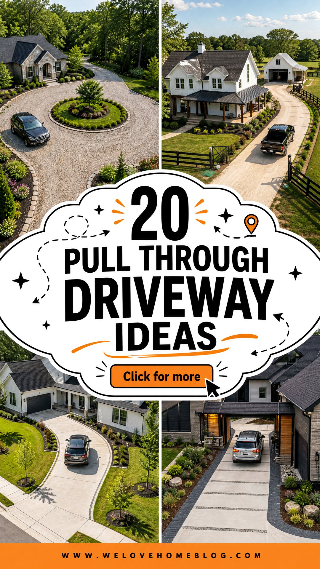20 Pull Through Driveway Ideas for Easy Stress-Free Access - 20 Pull Through Driveway Ideas for Easy, Stress-Free Access