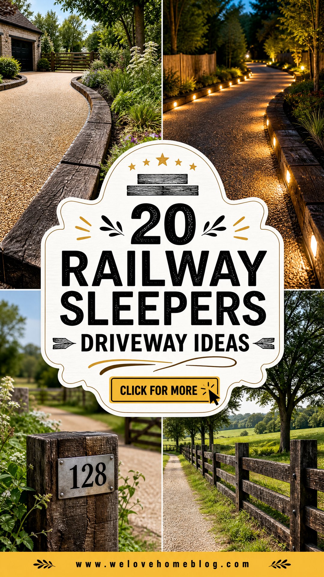 20 Railway Sleepers Driveway Ideas for a Rustic Lasting Look - 20 Railway Sleepers Driveway Ideas for a Rustic, Lasting Look