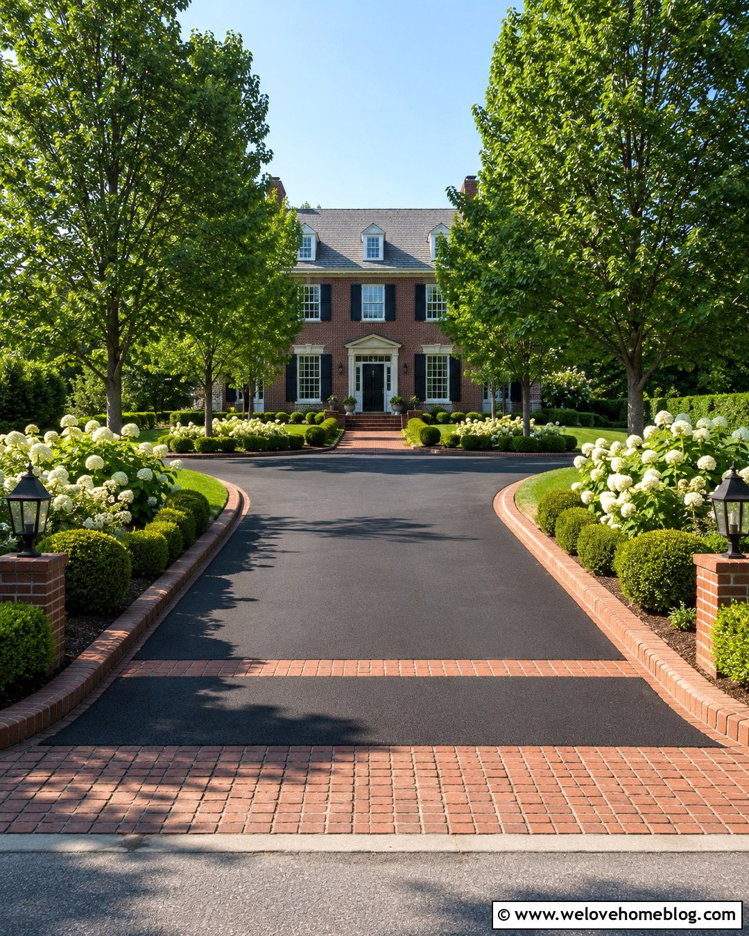 Raised Brick Curb Asphalt Driveway Edging - 20 asphalt driveway edging ideas