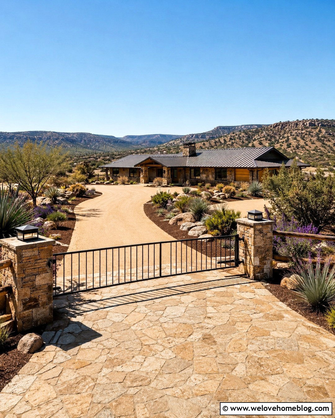 Ranch Driveway Entry Gate - 20 Driveway Entry Gate Ideas