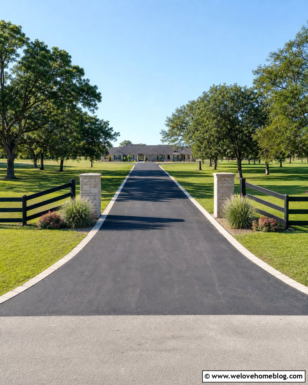 Ranch Fence Driveway Entrance - 20 Driveway Entrance Landscaping Fence Ideas