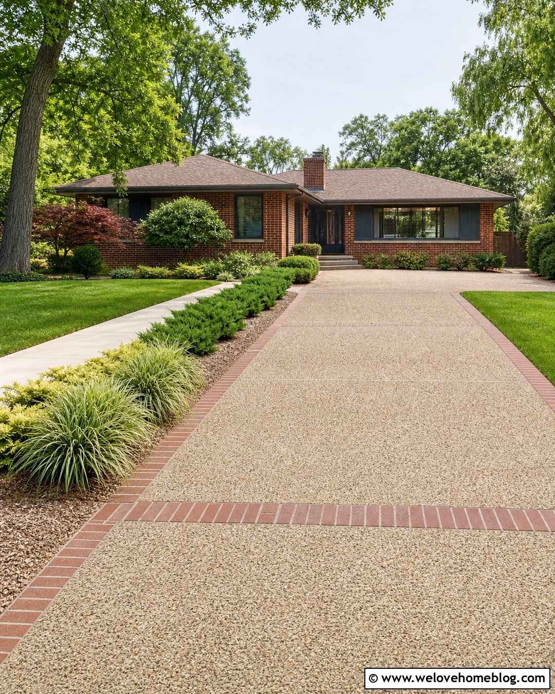 Ranch House Driveway Extension - 35 Driveway Extension Ideas