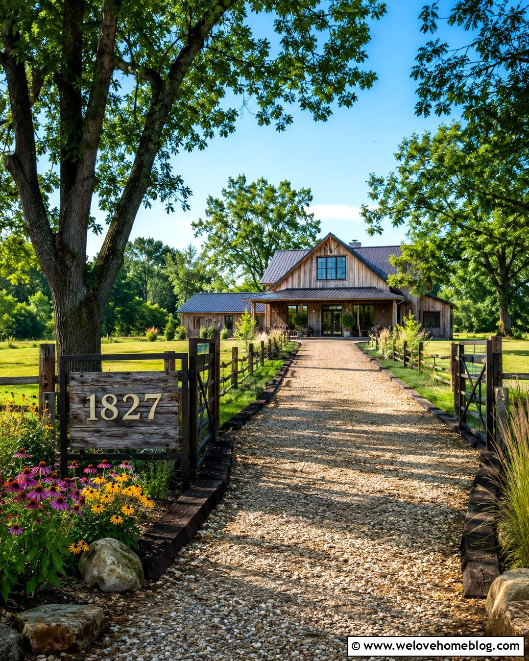 Reclaimed Barn Wood Address Sign - 20 Driveway Address Sign Farmhouse Ideas