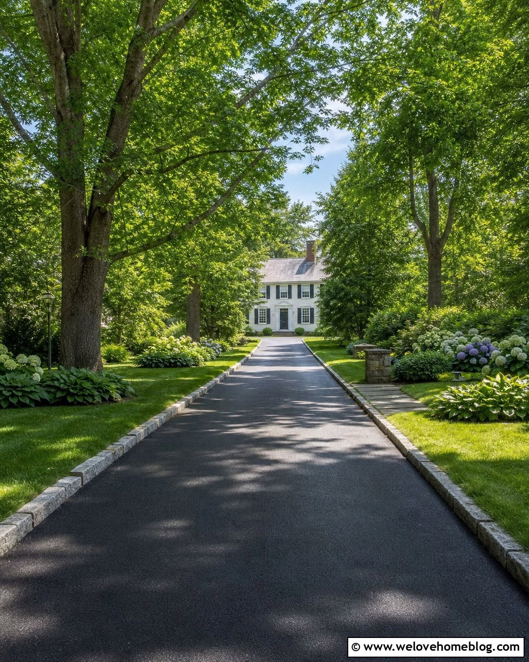 Reclaimed Granite Curb Driveway Edging - 20 Natural Stone Driveway Edging Ideas
