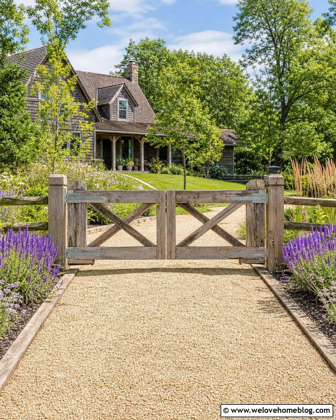 Reclaimed Pallet Driveway Gate - 20 Homemade Driveway Gate Ideas