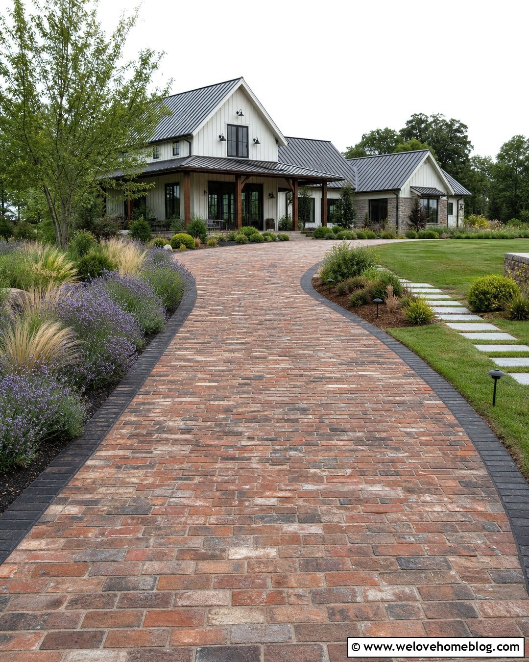 Reclaimed Paver Driveway Extension - 20 pavers driveway extension ideas