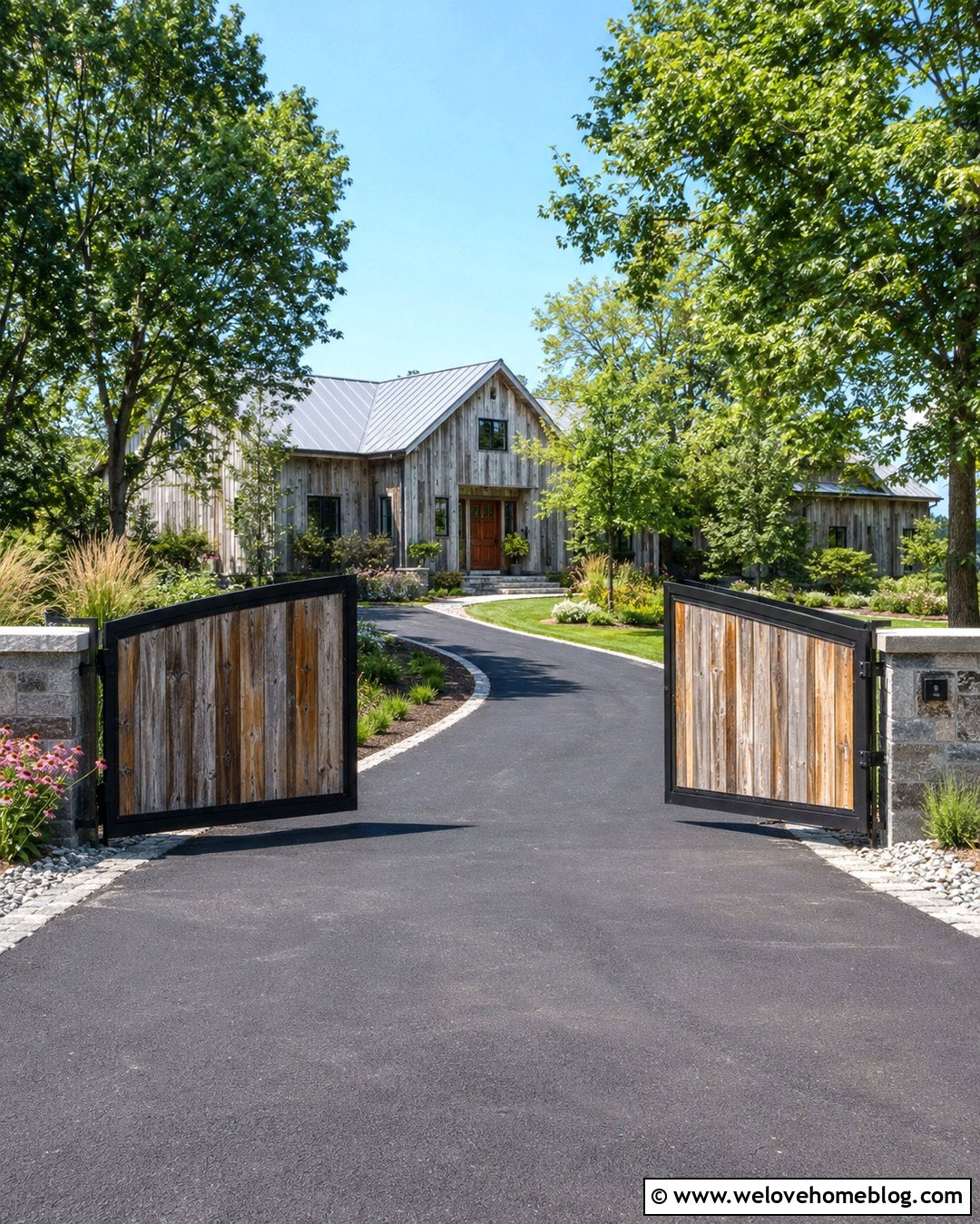 20 Wood Gate Driveway Ideas for a Warm, Welcoming Entry