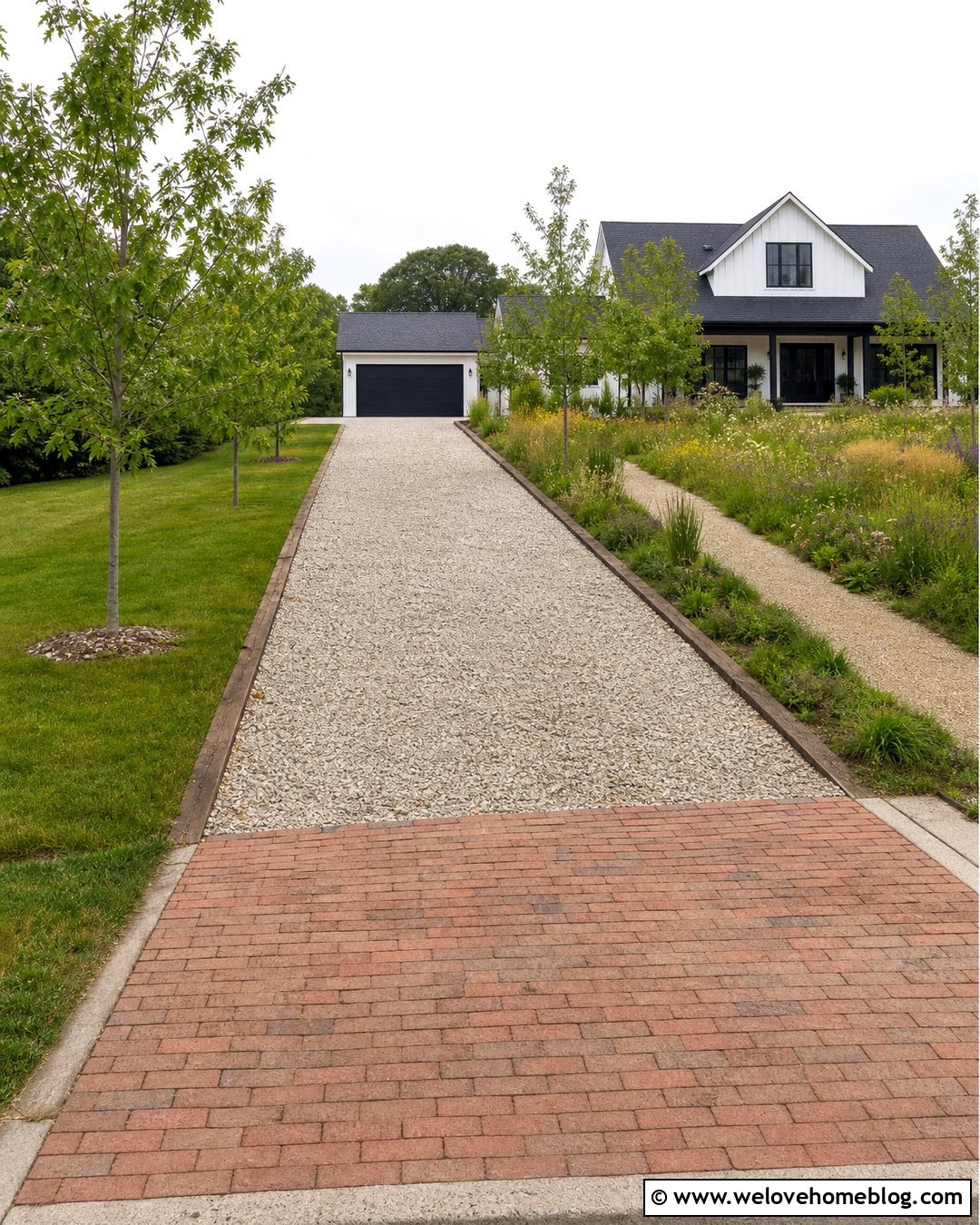 Recycled Concrete Aggregate Driveway - 20 Eco Friendly Driveway Ideas