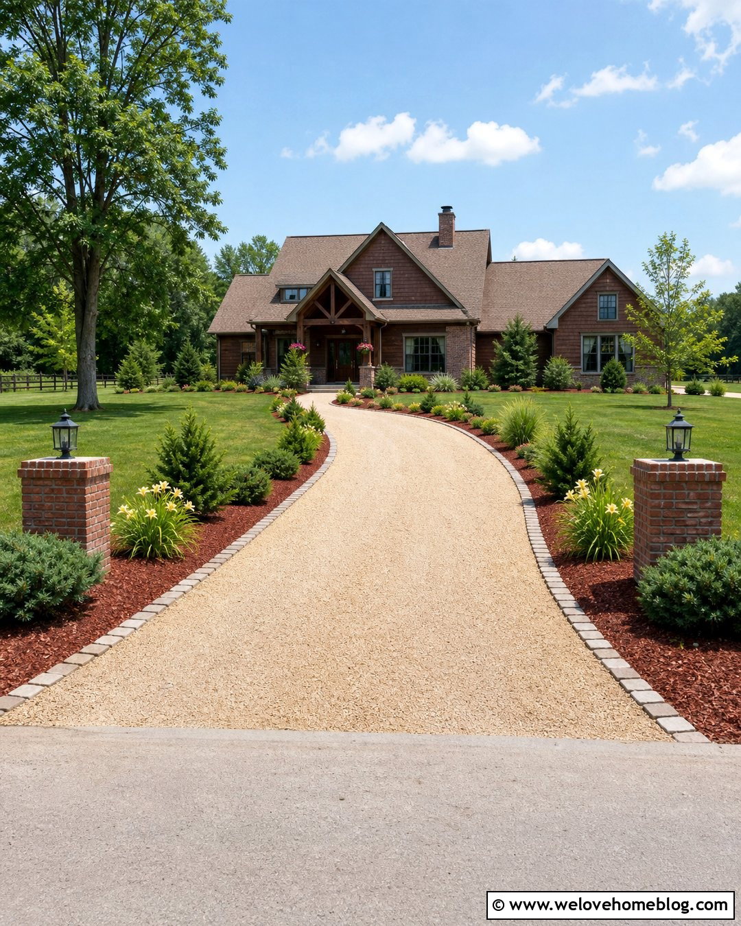 Red Rubber Mulch Gravel Driveway - 20 Rubber Mulch Driveway Ideas