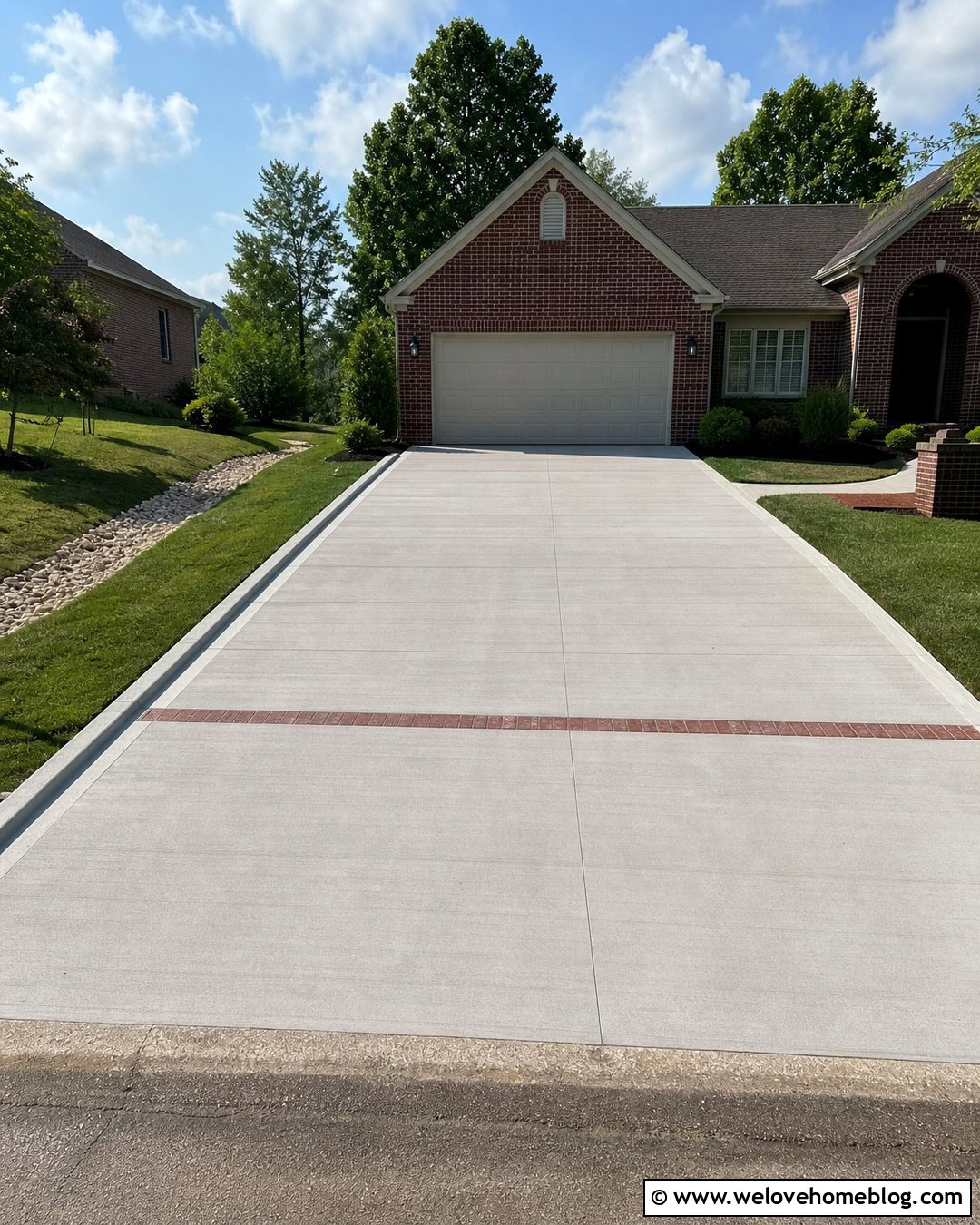 Regraded Driveway Sloping Away From Garage - 35 Driveway Drainage Solutions Ideas