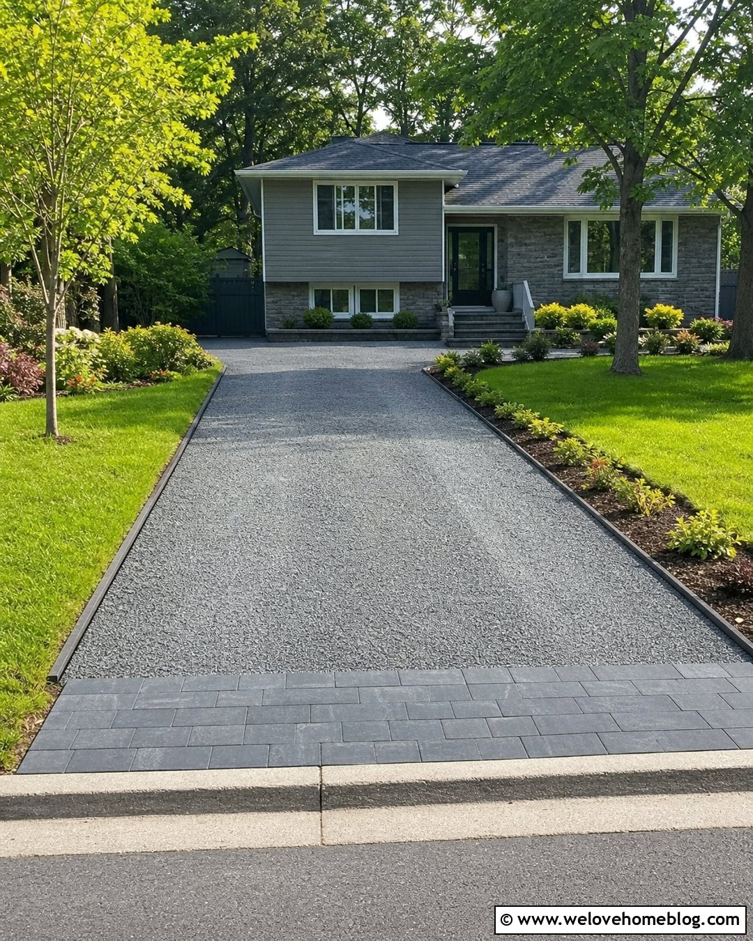 Regraded Gravel Driveway With Compacted Edges - 20 How To Keep Gravel In Place Driveways Ideas