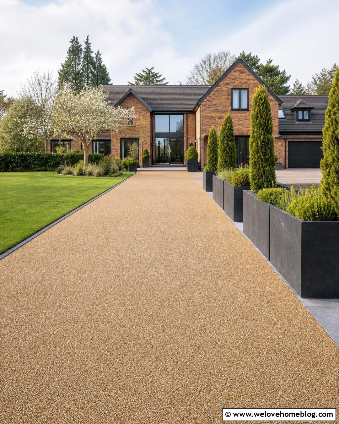 Reinforced Planter Driveway Barrier - 20 Driveway Safety Barrier Ideas