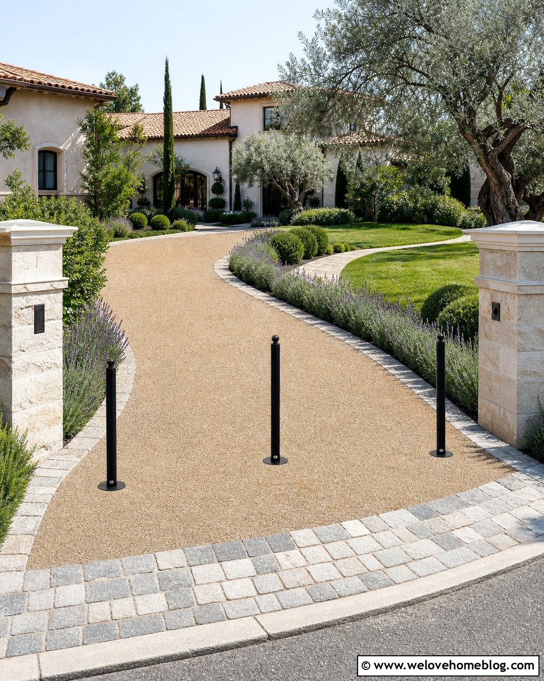 Removable Bollard Driveway Barrier - 25 Driveway Barrier Ideas