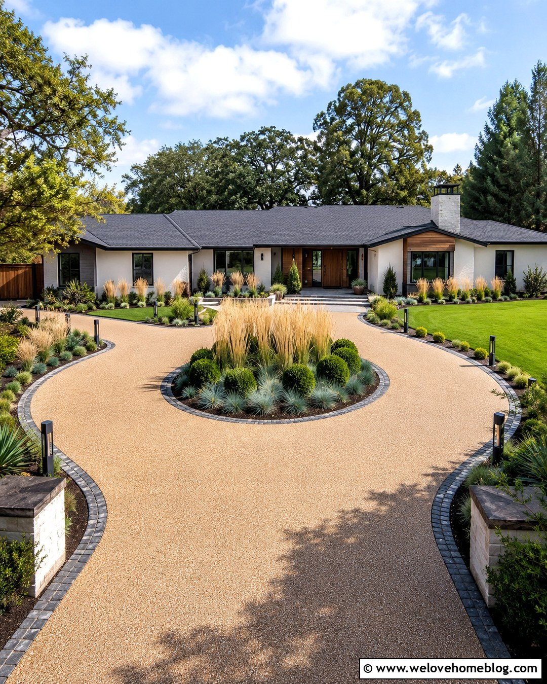 20 Driveway Circle Ideas for a Grand, Welcoming Entrance
