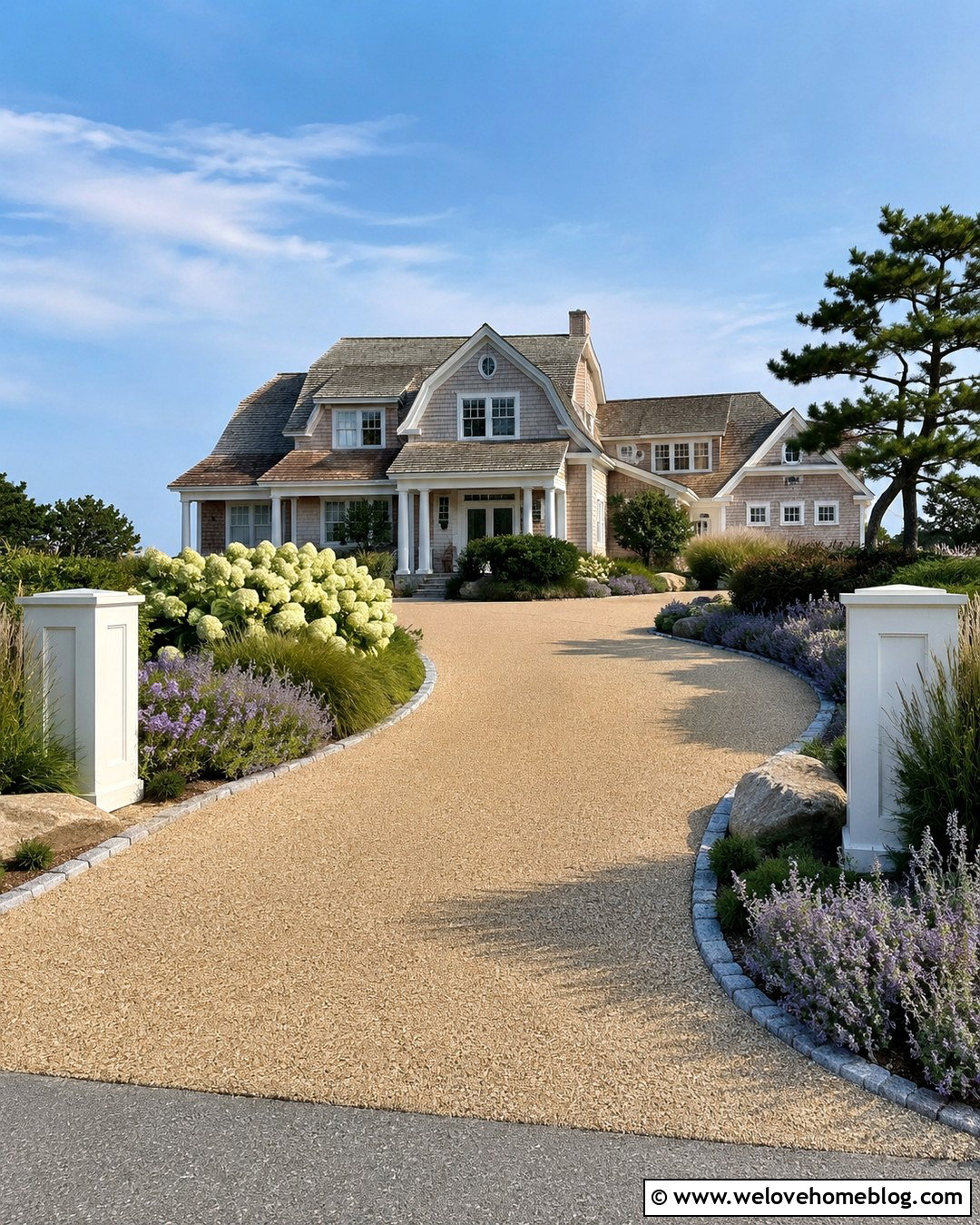 Resin Bound Coastal Garden Entrance - 20 Driveway Garden Entrance Ideas