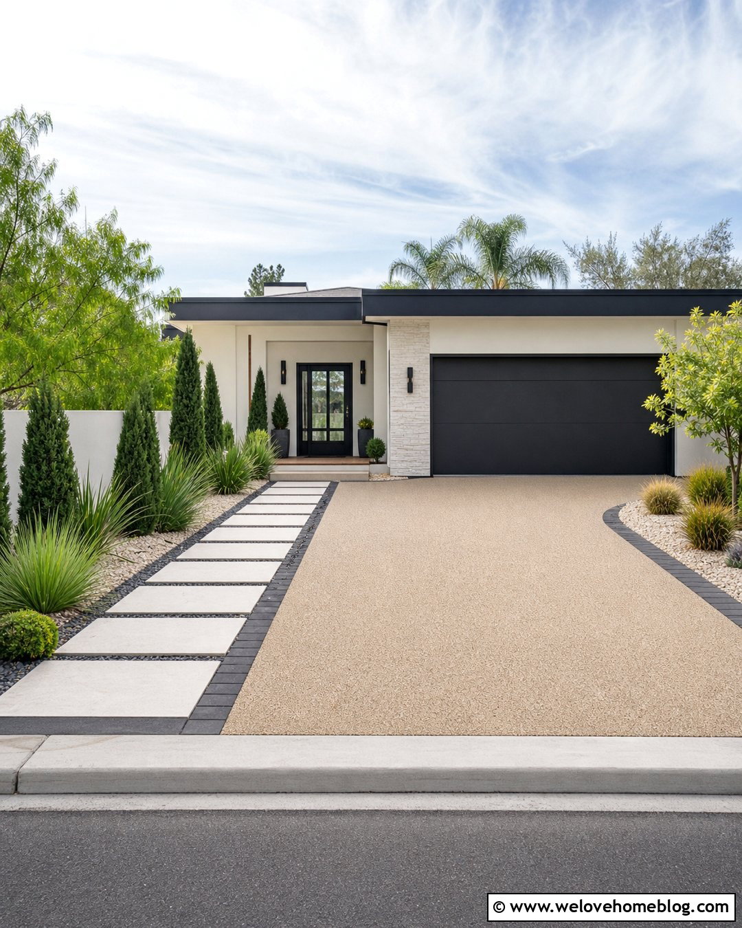 Resin Bound Driveway And Porcelain Walkway - 20 Driveways And Walkways Ideas