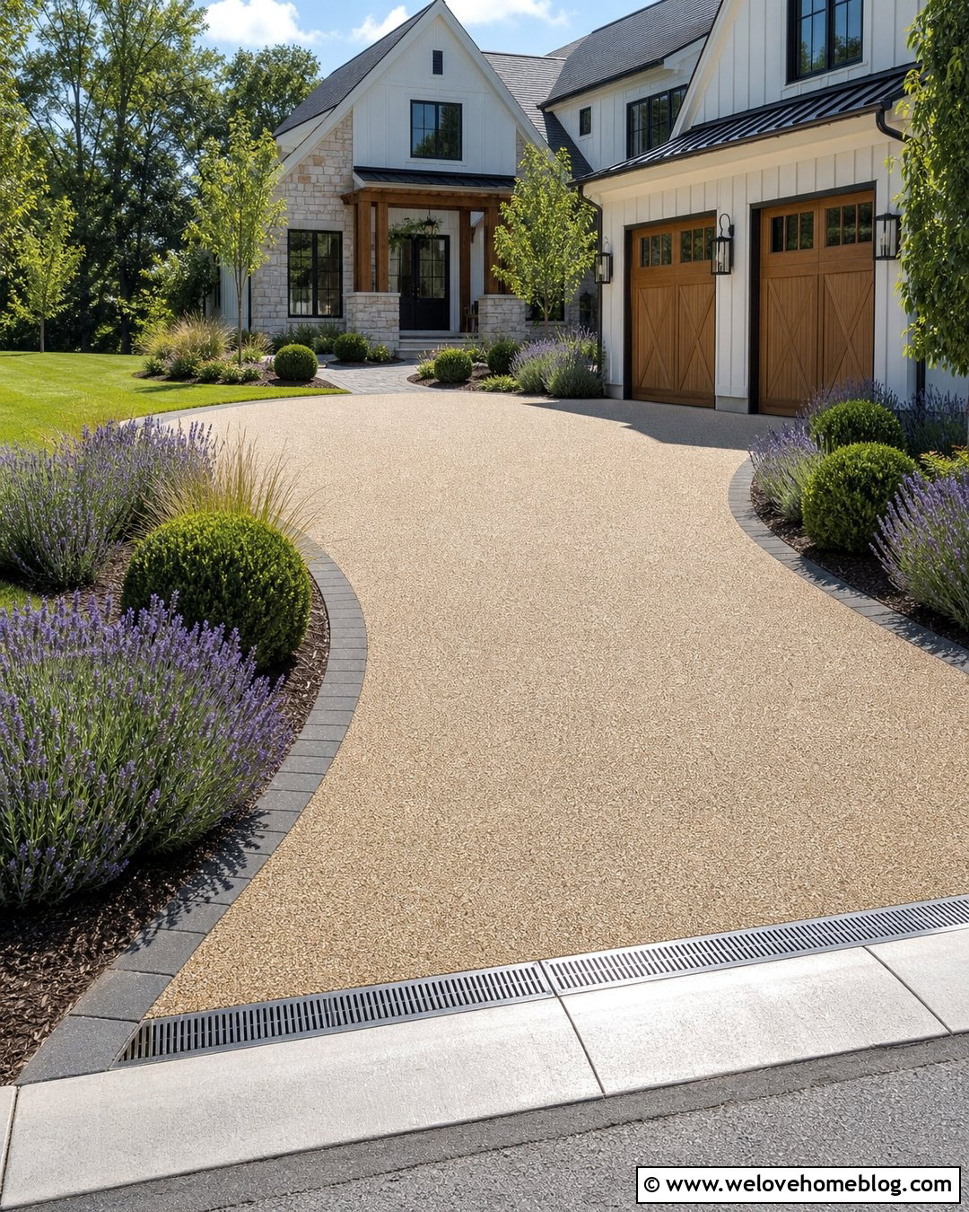 Resin Bound Driveway With Linear Drain - 35 Driveway Drain Ideas