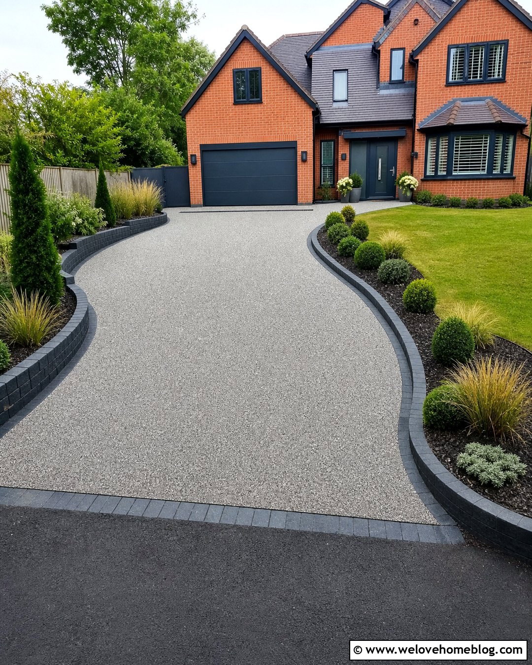 Resin Bound Driveway With Linear Drain - 20 Driveway Drainage Ideas