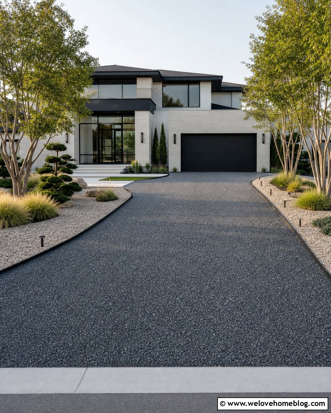 Resin Bound Driveway With Metal Edging - 20 Driveway Goals Ideas