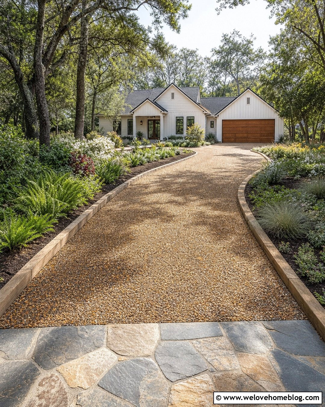 Resin Bound Driveway With Timber Edging - 20 resin bound driveway ideas